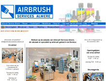 Tablet Screenshot of airbrush-services-almere.nl